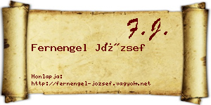 Fernengel József névjegykártya