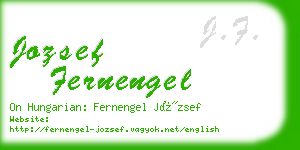 jozsef fernengel business card